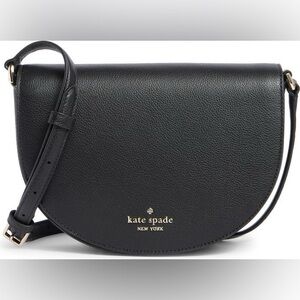 Luna Crescent Leather Crossbody Bag